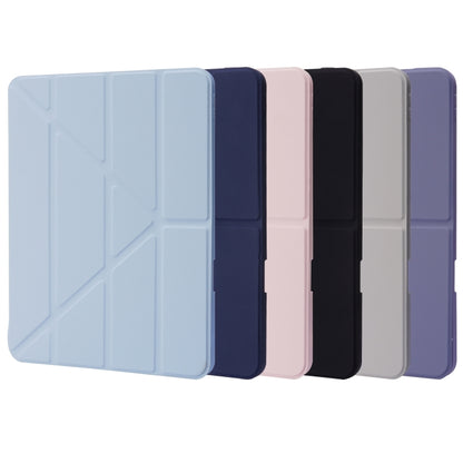 For iPad Pro 11 2024 Deformation Transparent Acrylic Leather Tablet Case(Dark Blue) - iPad Pro 11 2024 Cases by PMC Jewellery | Online Shopping South Africa | PMC Jewellery | Buy Now Pay Later Mobicred