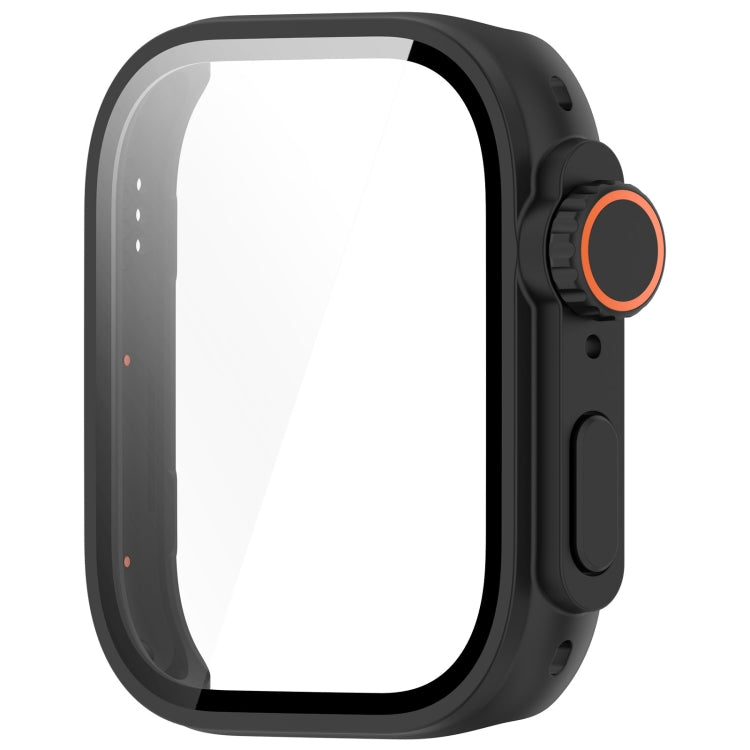For Huawei Watch Fit3 PC + Tempered Glass Film Full Coverage Watch Protective Case(Black) - Watch Cases by PMC TechLife | Online Shopping South Africa | PMC TechLife | Buy Now Pay Later Mobicred