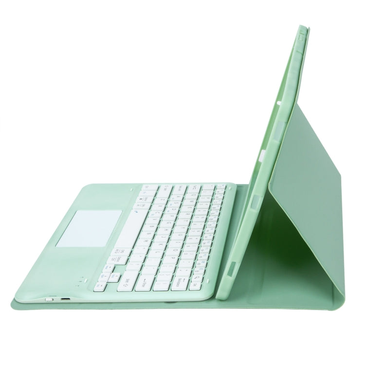 For iPad Pro 13 2024 A14B-A Detachable Ultra-Thin Bluetooth Touch Keyboard Leather Tablet Case with Pen Slot(Light Green) - For iPad Pro by PMC Jewellery | Online Shopping South Africa | PMC Jewellery | Buy Now Pay Later Mobicred