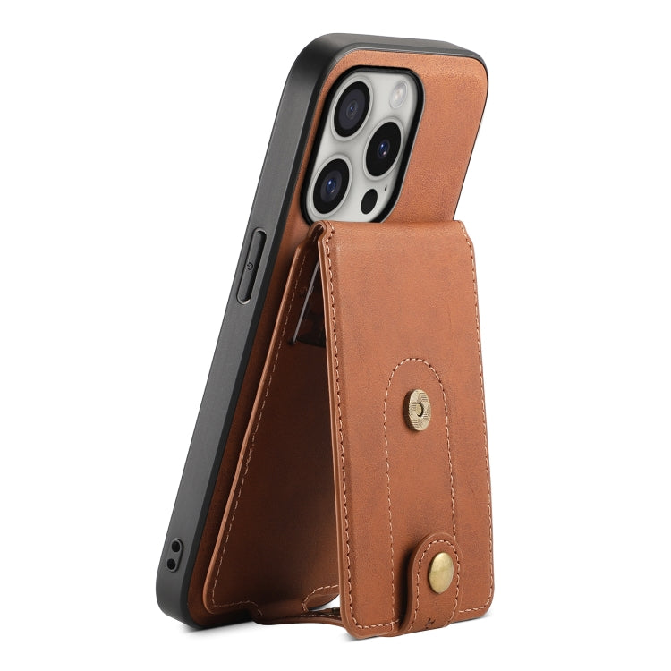 For iPhone 16 Pro Max Denior D14 NK Retro Pattern MagSafe Magnetic Card Holder Leather Phone Case(Brown) - free shipping - PMC TechLife - Order now!