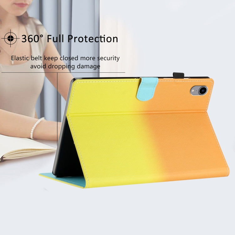 For iPad Pro 11 2024 Stitching Gradient Smart Leather Tablet Case(Orange Yellow) - iPad Pro 11 2024 Cases by PMC TechLife | Online Shopping South Africa | PMC TechLife | Buy Now Pay Later Mobicred