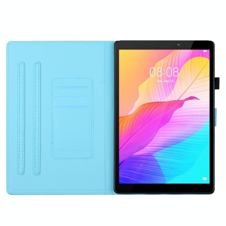 For iPad Pro 11 2024 Stitching Gradient Smart Leather Tablet Case(Blue Rose) - iPad Pro 11 2024 Cases by PMC TechLife | Online Shopping South Africa | PMC TechLife | Buy Now Pay Later Mobicred