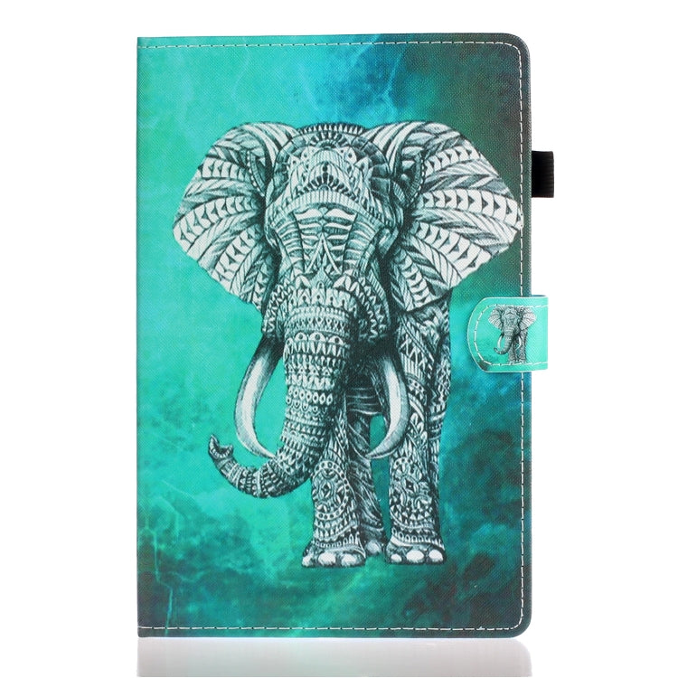 For iPad Pro 11 2024 Coloured Drawing Stitching Smart Leather Tablet Case(Elephant) - iPad Pro 11 2024 Cases by PMC TechLife | Online Shopping South Africa | PMC TechLife | Buy Now Pay Later Mobicred