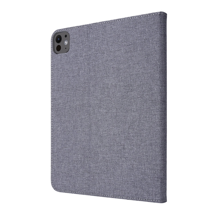 For iPad Air 11 2024 Fabric Leather Tablet Case(Grey) - iPad Air 11 2024 Cases by PMC Jewellery | Online Shopping South Africa | PMC Jewellery | Buy Now Pay Later Mobicred