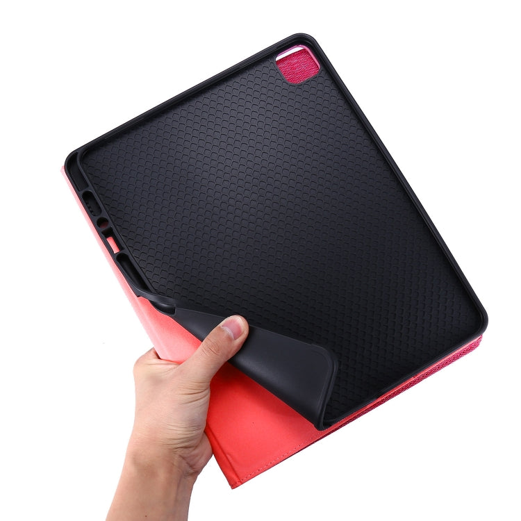 For iPad Air 13 2024 Fabric Leather Tablet Case(Red) - iPad Air 13 2024 Cases by PMC Jewellery | Online Shopping South Africa | PMC Jewellery | Buy Now Pay Later Mobicred