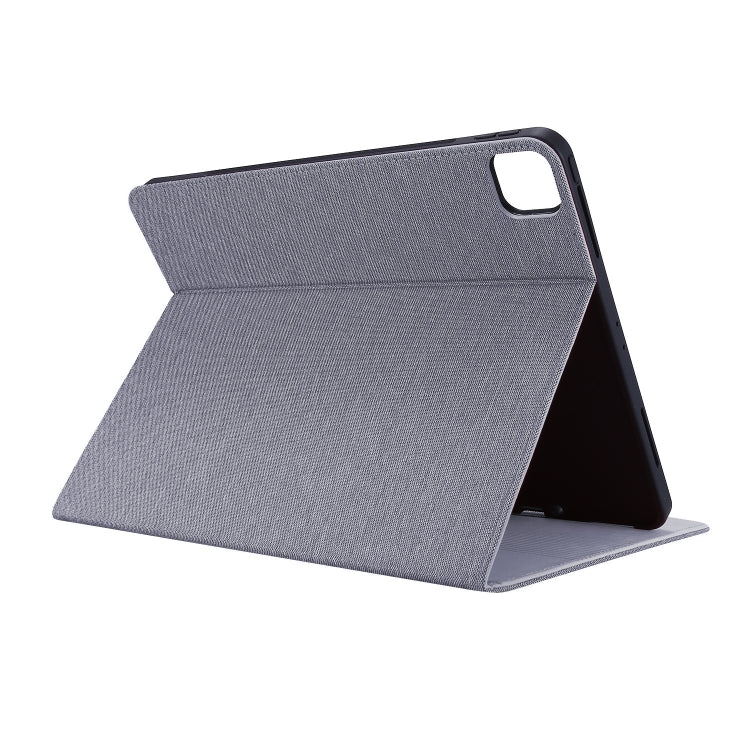 For iPad Pro 11 2024 Fabric Leather Tablet Case(Grey) - iPad Pro 11 2024 Cases by PMC TechLife | Online Shopping South Africa | PMC TechLife | Buy Now Pay Later Mobicred