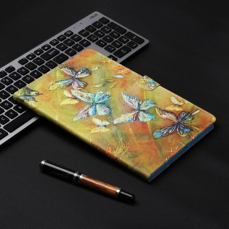 For iPad Pro 11 2024 Coloured Drawing Stitching Smart Leather Tablet Case(Butterfly) - iPad Pro 11 2024 Cases by PMC Jewellery | Online Shopping South Africa | PMC Jewellery | Buy Now Pay Later Mobicred