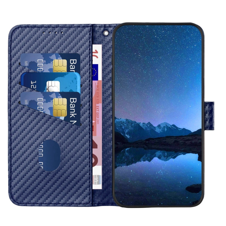 For Xiaomi Redmi K70 / K70 Pro YX0070 Carbon Fiber Buckle Leather Phone Case with Lanyard(Royal Blue) - K70 Cases by PMC Jewellery | Online Shopping South Africa | PMC Jewellery | Buy Now Pay Later Mobicred