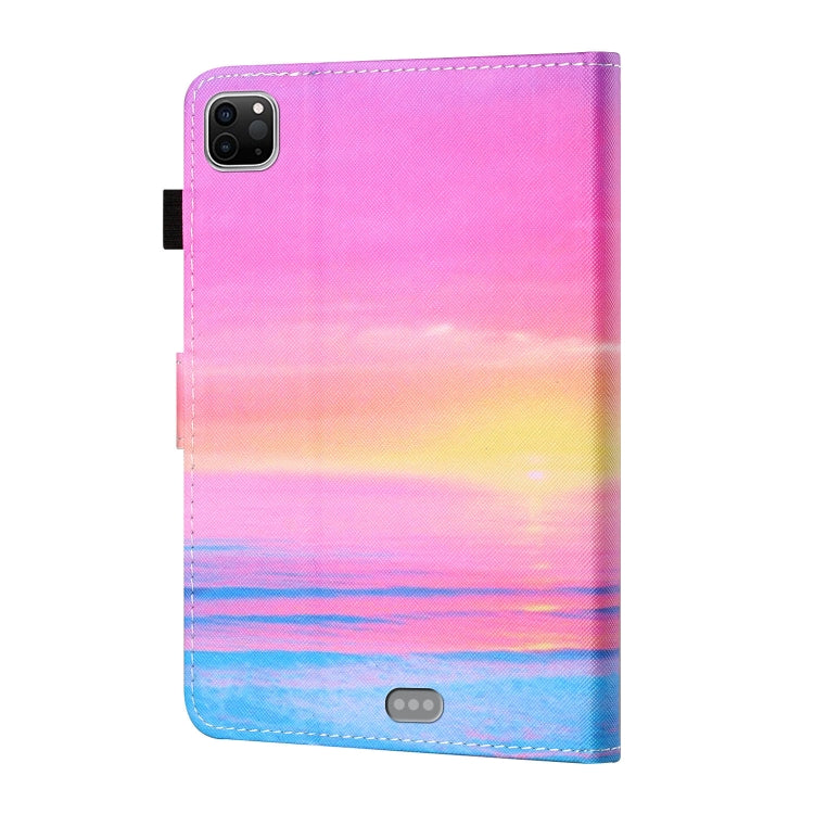 For iPad Pro 11 2024 Coloured Drawing Stitching Smart Leather Tablet Case(Sunset) - iPad Pro 11 2024 Cases by PMC TechLife | Online Shopping South Africa | PMC TechLife | Buy Now Pay Later Mobicred
