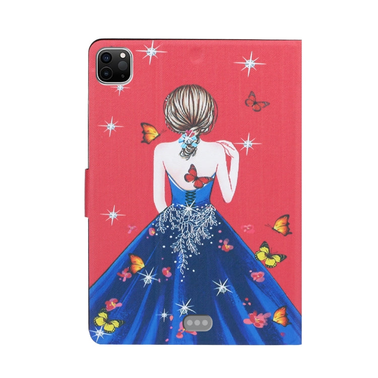For iPad Pro 11 2024 Voltage Coloured Drawing Smart Leather Tablet Case(Girl Back) - iPad Pro 11 2024 Cases by PMC TechLife | Online Shopping South Africa | PMC TechLife | Buy Now Pay Later Mobicred