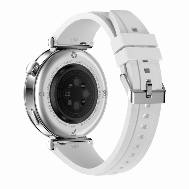 WS520 1.28 inch IP67 Sport Smart Watch, Support Bluetooth Call / Sleep / Blood Oxygen / Heart Rate / Blood Pressure Health Monitor(Silver+White) - Smart Watches by PMC Jewellery | Online Shopping South Africa | PMC Jewellery | Buy Now Pay Later Mobicred