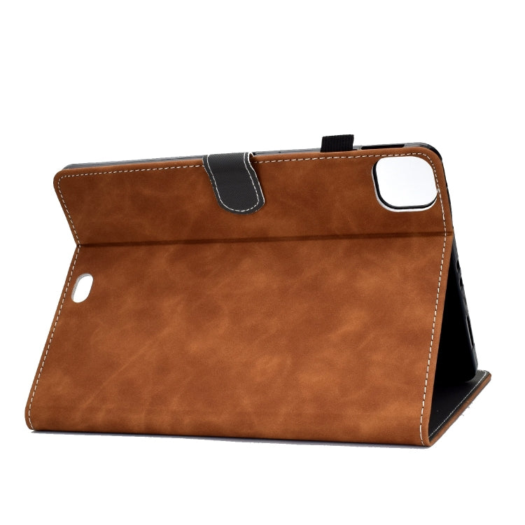 For iPad Pro 11 2024 Cowhide Texture Tablet Leather Smart Case(Brown) - iPad Pro 11 2024 Cases by PMC TechLife | Online Shopping South Africa | PMC TechLife | Buy Now Pay Later Mobicred