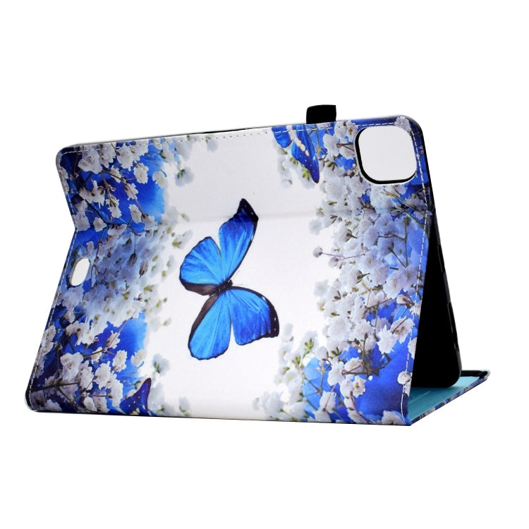 For iPad Pro 11 2024 Painted Elastic Band Smart Leather Tablet Case(Flower Butterfly) - iPad Pro 11 2024 Cases by PMC Jewellery | Online Shopping South Africa | PMC Jewellery | Buy Now Pay Later Mobicred