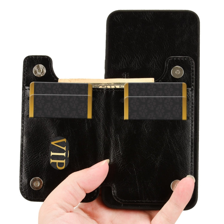 For Huawei Pura 70 Cow Pattern Sewing Card Bag Phone Case(Black) - free shipping - PMC Jewellery - Order now!