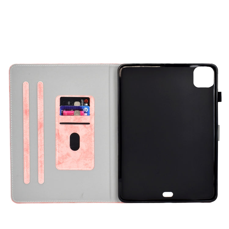 For iPad Pro 11 2024 Marble Style Cloth Texture Smart Leather Tablet Case(Pink) - iPad Pro 11 2024 Cases by PMC Jewellery | Online Shopping South Africa | PMC Jewellery | Buy Now Pay Later Mobicred