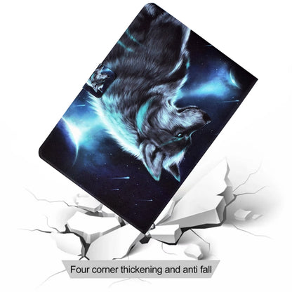 For iPad Pro 11 2024 Colored Drawing Smart Leather Tablet Case(Wolf) - iPad Pro 11 2024 Cases by PMC Jewellery | Online Shopping South Africa | PMC Jewellery | Buy Now Pay Later Mobicred