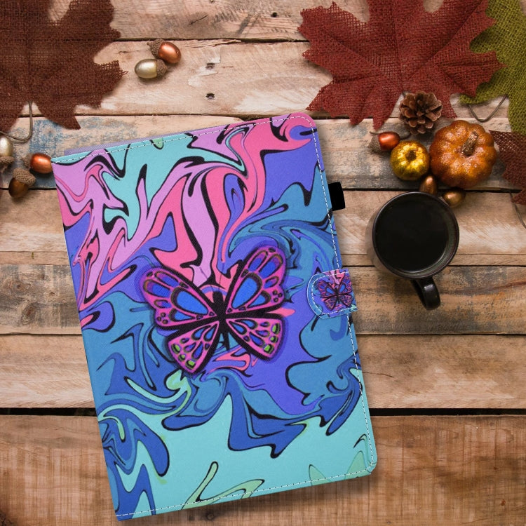 For iPad Pro 11 2024 Colored Drawing Sewing Smart Leather Tablet Case(Little Butterfly) - iPad Pro 11 2024 Cases by PMC Jewellery | Online Shopping South Africa | PMC Jewellery | Buy Now Pay Later Mobicred