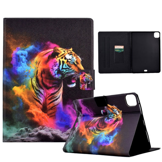 For iPad Pro 11 2024 Colored Drawing Smart Leather Tablet Case(Tiger) - iPad Pro 11 2024 Cases by PMC Jewellery | Online Shopping South Africa | PMC Jewellery | Buy Now Pay Later Mobicred