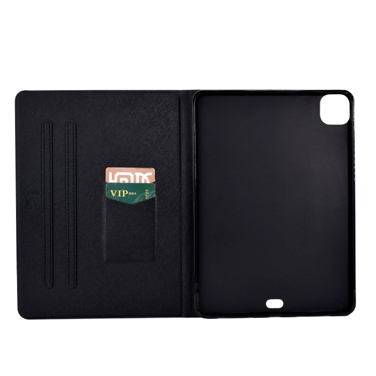 For iPad Pro 11 2024 Colored Drawing Smart Leather Tablet Case(Braided Belt) - iPad Pro 11 2024 Cases by PMC Jewellery | Online Shopping South Africa | PMC Jewellery | Buy Now Pay Later Mobicred