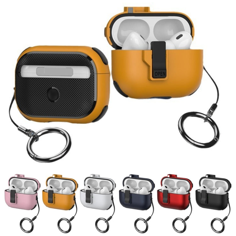 For AirPods Pro 2 Mechanical Switch Lock Bluetooth Earphone Protective Case(Pink) - free shipping - PMC Jewellery - Order now!