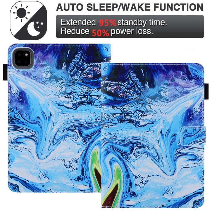 For iPad Pro 11 2024 Colored Drawing Leather Smart Tablet Case(Blue Time) - iPad Pro 11 2024 Cases by PMC TechLife | Online Shopping South Africa | PMC TechLife | Buy Now Pay Later Mobicred