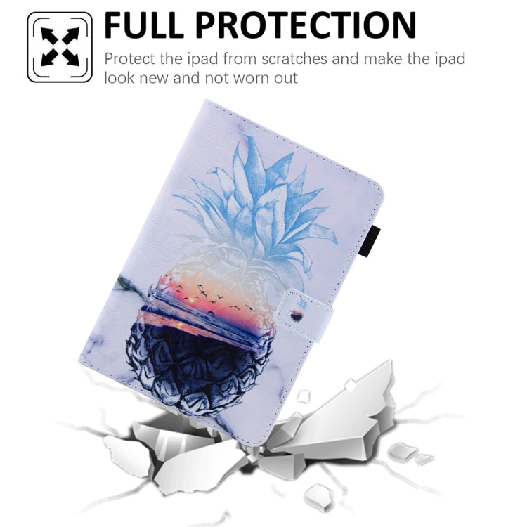 For iPad Pro 11 2024 Colored Drawing Leather Smart Tablet Case(Ocean Pineapple) - iPad Pro 11 2024 Cases by PMC TechLife | Online Shopping South Africa | PMC TechLife | Buy Now Pay Later Mobicred