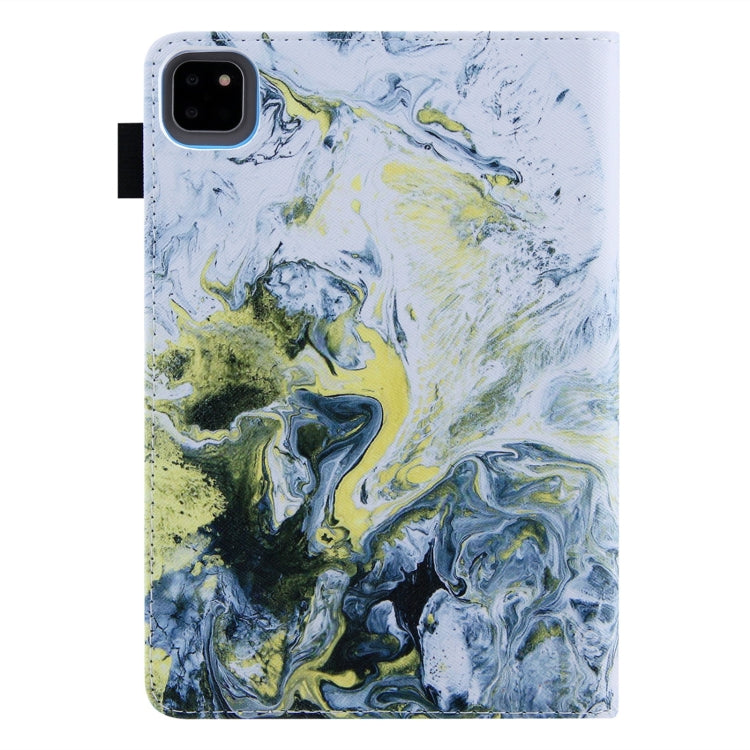For iPad Pro 11 2024 Colored Drawing Leather Smart Tablet Case(White Gold Marble) - iPad Pro 11 2024 Cases by PMC TechLife | Online Shopping South Africa | PMC TechLife | Buy Now Pay Later Mobicred