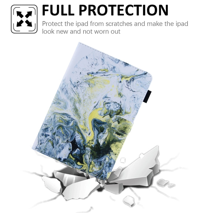 For iPad Pro 11 2024 Colored Drawing Leather Smart Tablet Case(White Gold Marble) - iPad Pro 11 2024 Cases by PMC TechLife | Online Shopping South Africa | PMC TechLife | Buy Now Pay Later Mobicred
