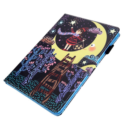 For iPad Pro 11 2024 Colored Drawing Leather Smart Tablet Case(Catch Stars Girl) - iPad Pro 11 2024 Cases by PMC Jewellery | Online Shopping South Africa | PMC Jewellery | Buy Now Pay Later Mobicred