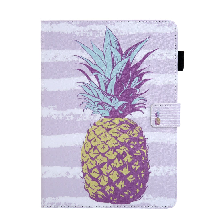 For iPad Pro 11 2024 Colored Drawing Leather Smart Tablet Case(Gold Pineapple) - iPad Pro 11 2024 Cases by PMC TechLife | Online Shopping South Africa | PMC TechLife | Buy Now Pay Later Mobicred