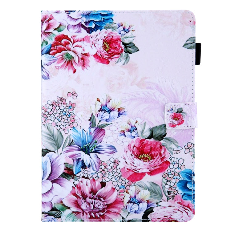 For iPad Pro 11 2024 Colored Drawing Leather Smart Tablet Case(Rose) - iPad Pro 11 2024 Cases by PMC TechLife | Online Shopping South Africa | PMC TechLife | Buy Now Pay Later Mobicred