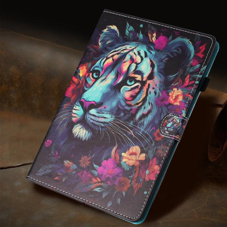 For iPad Pro 11 2024 Painted Litchi Leather Sewing Smart Tablet Case(Tiger) - iPad Pro 11 2024 Cases by PMC Jewellery | Online Shopping South Africa | PMC Jewellery | Buy Now Pay Later Mobicred
