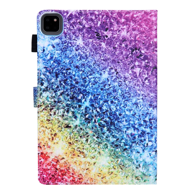 For iPad Pro 11 2024 Colored Drawing Leather Smart Tablet Case(Colorful Diamonds) - iPad Pro 11 2024 Cases by PMC TechLife | Online Shopping South Africa | PMC TechLife | Buy Now Pay Later Mobicred