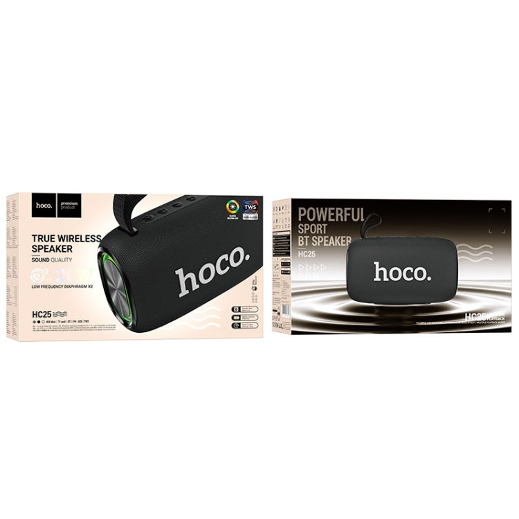 hoco HC25 Radiante Sports Bluetooth 5.2 Speaker Support TWS / FM(Black) - Desktop Speaker by hoco | Online Shopping South Africa | PMC Jewellery | Buy Now Pay Later Mobicred