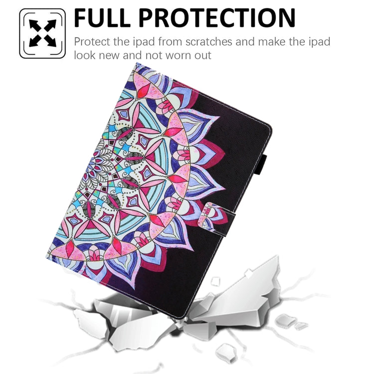 For iPad Pro 11 2024 Colored Drawing Leather Smart Tablet Case(National Flower) - iPad Pro 11 2024 Cases by PMC TechLife | Online Shopping South Africa | PMC TechLife | Buy Now Pay Later Mobicred