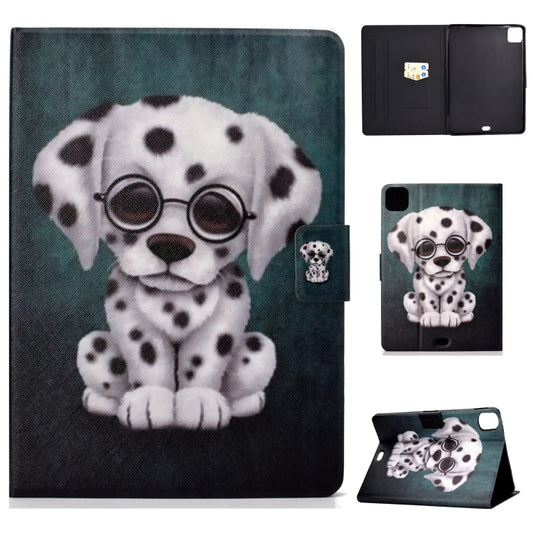 For iPad Pro 11 2024 Voltage Colored Drawing Smart Leather Tablet Case(Speckled Dog) - iPad Pro 11 2024 Cases by PMC Jewellery | Online Shopping South Africa | PMC Jewellery | Buy Now Pay Later Mobicred