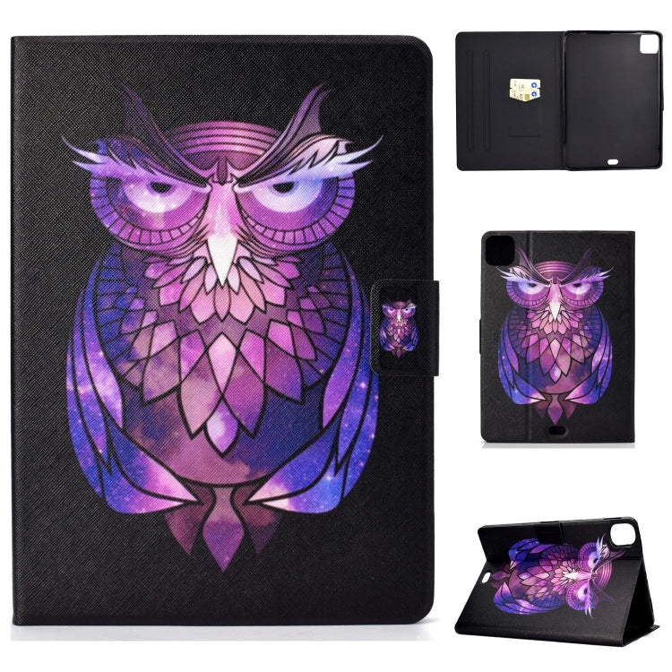 For iPad Pro 11 2024 Voltage Colored Drawing Smart Leather Tablet Case(Owl) - iPad Pro 11 2024 Cases by PMC Jewellery | Online Shopping South Africa | PMC Jewellery | Buy Now Pay Later Mobicred