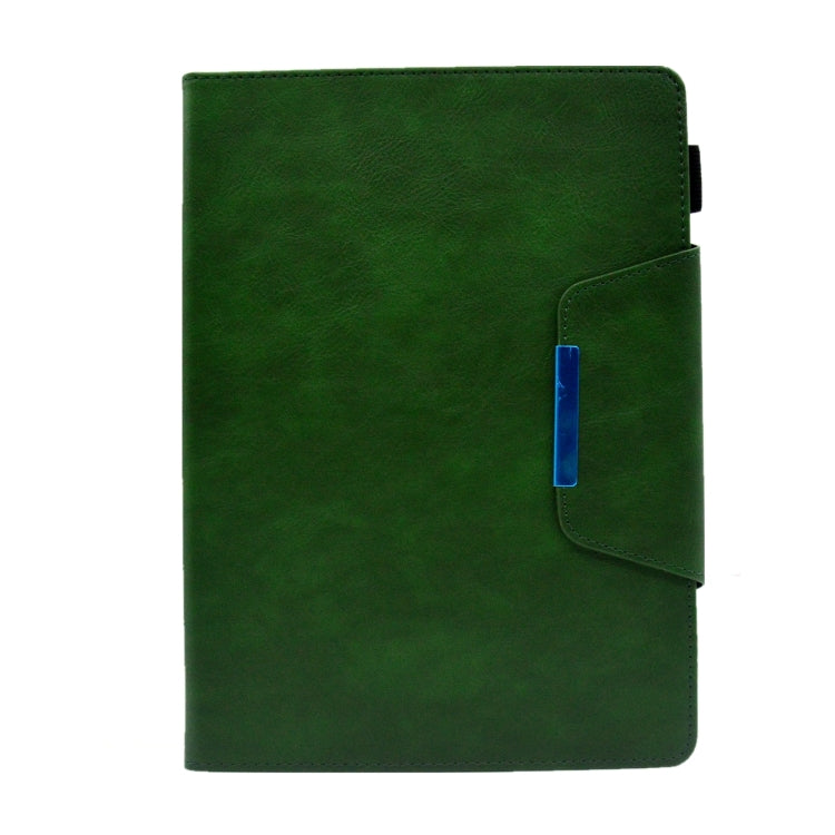 For iPad Pro 11 2024 Suede Cross Texture Magnetic Clasp Leather Smart Tablet Case(Green) - iPad Pro 11 2024 Cases by PMC Jewellery | Online Shopping South Africa | PMC Jewellery | Buy Now Pay Later Mobicred