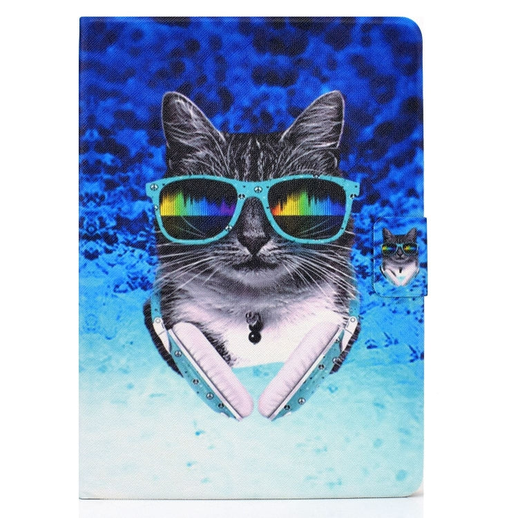 For iPad Pro 11 2024 Voltage Colored Drawing Smart Leather Tablet Case(Headphone Cat) - iPad Pro 11 2024 Cases by PMC Jewellery | Online Shopping South Africa | PMC Jewellery | Buy Now Pay Later Mobicred