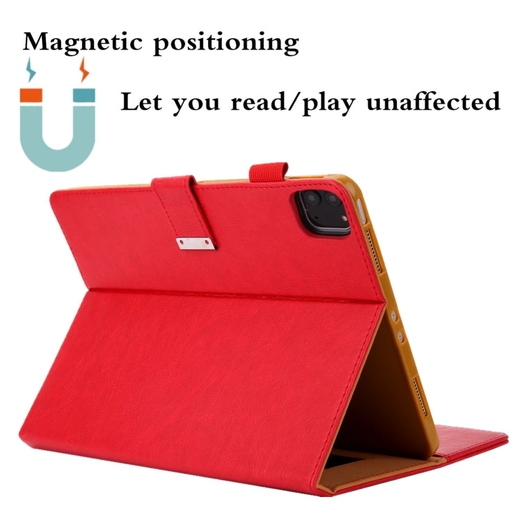 For iPad Pro 11 2024 Business Style Horizontal Flip Leather Smart Tablet Case with Holder(Red) - iPad Pro 11 2024 Cases by PMC TechLife | Online Shopping South Africa | PMC TechLife | Buy Now Pay Later Mobicred
