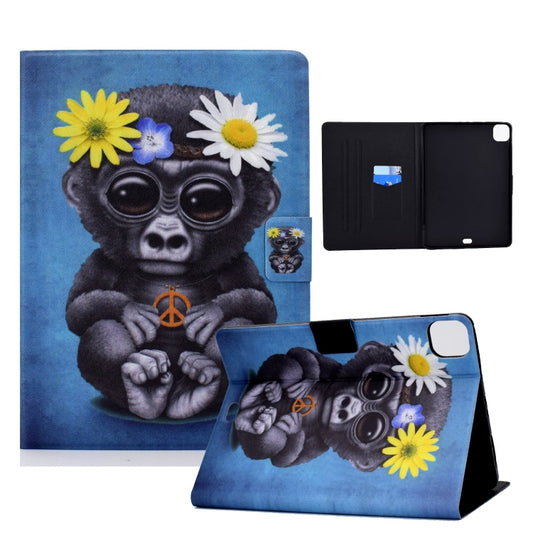 For iPad Pro 11 2024 Voltage Colored Drawing Smart Leather Tablet Case(Chimpanzee) - iPad Pro 11 2024 Cases by PMC Jewellery | Online Shopping South Africa | PMC Jewellery | Buy Now Pay Later Mobicred