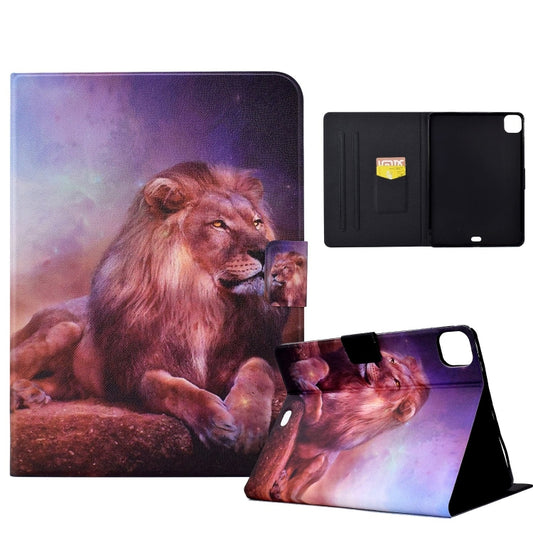 For iPad Pro 11 2024 Voltage Colored Drawing Smart Leather Tablet Case(Lion) - iPad Pro 11 2024 Cases by PMC Jewellery | Online Shopping South Africa | PMC Jewellery | Buy Now Pay Later Mobicred