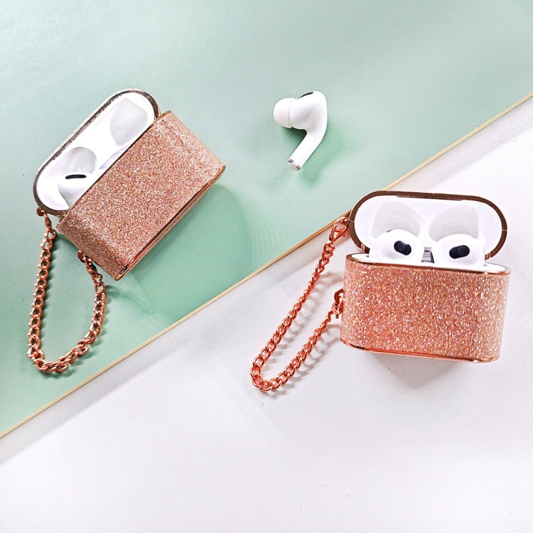 For AirPods 2 / 1 Cylindrical Glitter Leather Texture Bluetooth Earphone Protective Case(Gold) - For AirPods 1/2 by PMC Jewellery | Online Shopping South Africa | PMC Jewellery | Buy Now Pay Later Mobicred