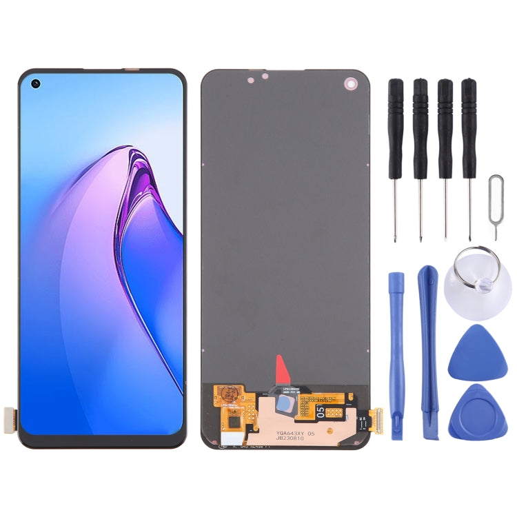 For OPPO Reno8 5G OLED LCD Screen with Digitizer Full Assembly - LCD Screen by PMC Jewellery | Online Shopping South Africa | PMC Jewellery | Buy Now Pay Later Mobicred