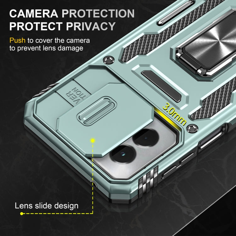 For Motorola Moto G Play 5G 2024 Armor PC + TPU Camera Shield Phone Case(Alpine Green) - Motorola Cases by PMC Jewellery | Online Shopping South Africa | PMC Jewellery | Buy Now Pay Later Mobicred