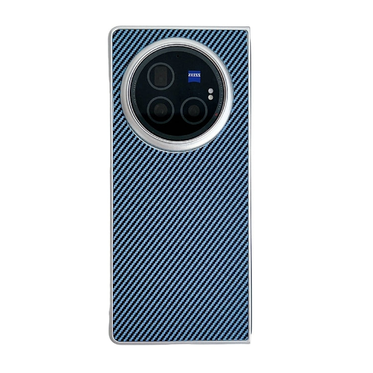 For vivo X Fold3 Pro Kevlar Carbon Fiber Ultra-thin Shockproof Phone Case(Blue) - vivo Cases by PMC TechLife | Online Shopping South Africa | PMC TechLife | Buy Now Pay Later Mobicred
