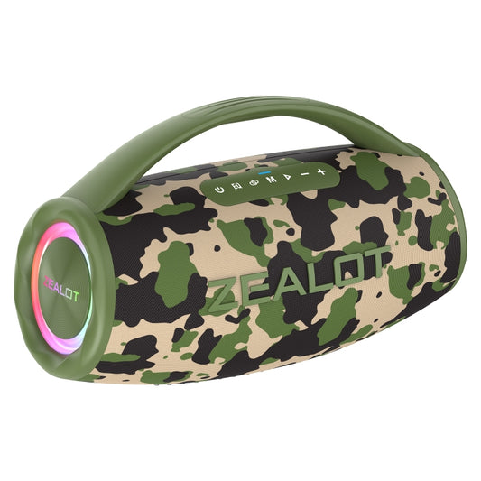 Zealot S97 80W Outdoor Portable RGB Light Bluetooth Speaker(Camouflage) - Waterproof Speaker by ZEALOT | Online Shopping South Africa | PMC Jewellery | Buy Now Pay Later Mobicred