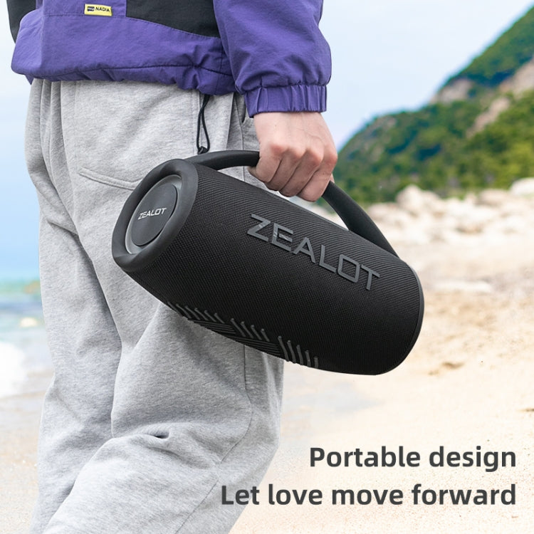 Zealot S97 80W Outdoor Portable RGB Light Bluetooth Speaker(Grey) - free shipping - PMC Jewellery - Order now!