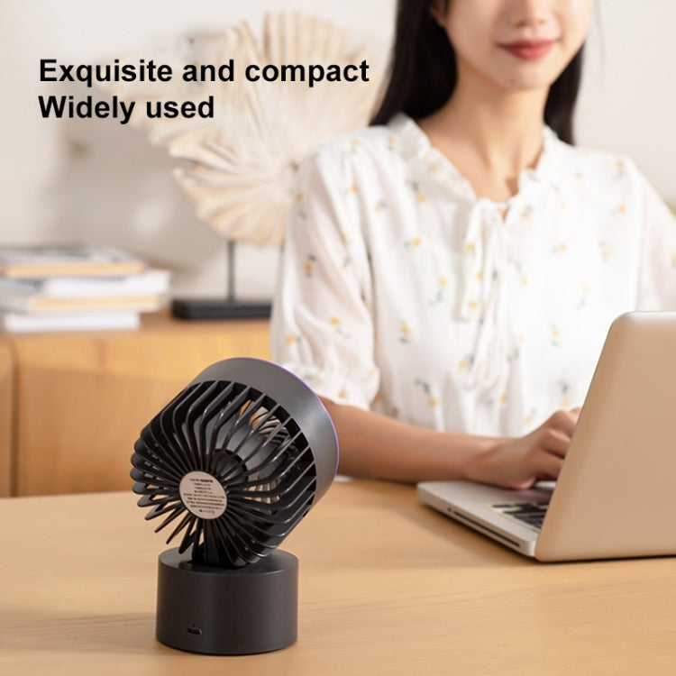 TGVIS LLD-F87 Desktop Circulating Fan Plug-in Version(Grey Purple) - Electric Fans by TGVIS | Online Shopping South Africa | PMC Jewellery | Buy Now Pay Later Mobicred