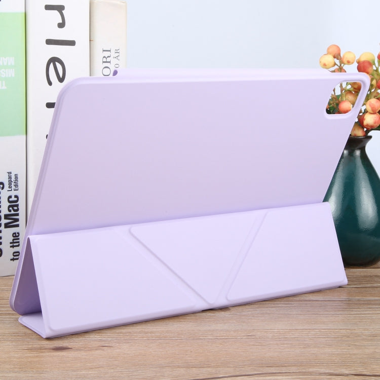 For iPad Pro 13 2024 Y-Shape Double-sided Clip Magnetic Smart Tablet Case(Purple) - iPad Pro 13 2024 Cases by PMC Jewellery | Online Shopping South Africa | PMC Jewellery | Buy Now Pay Later Mobicred